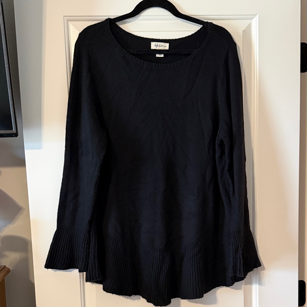 Style & Co. Classic Black Knit Top